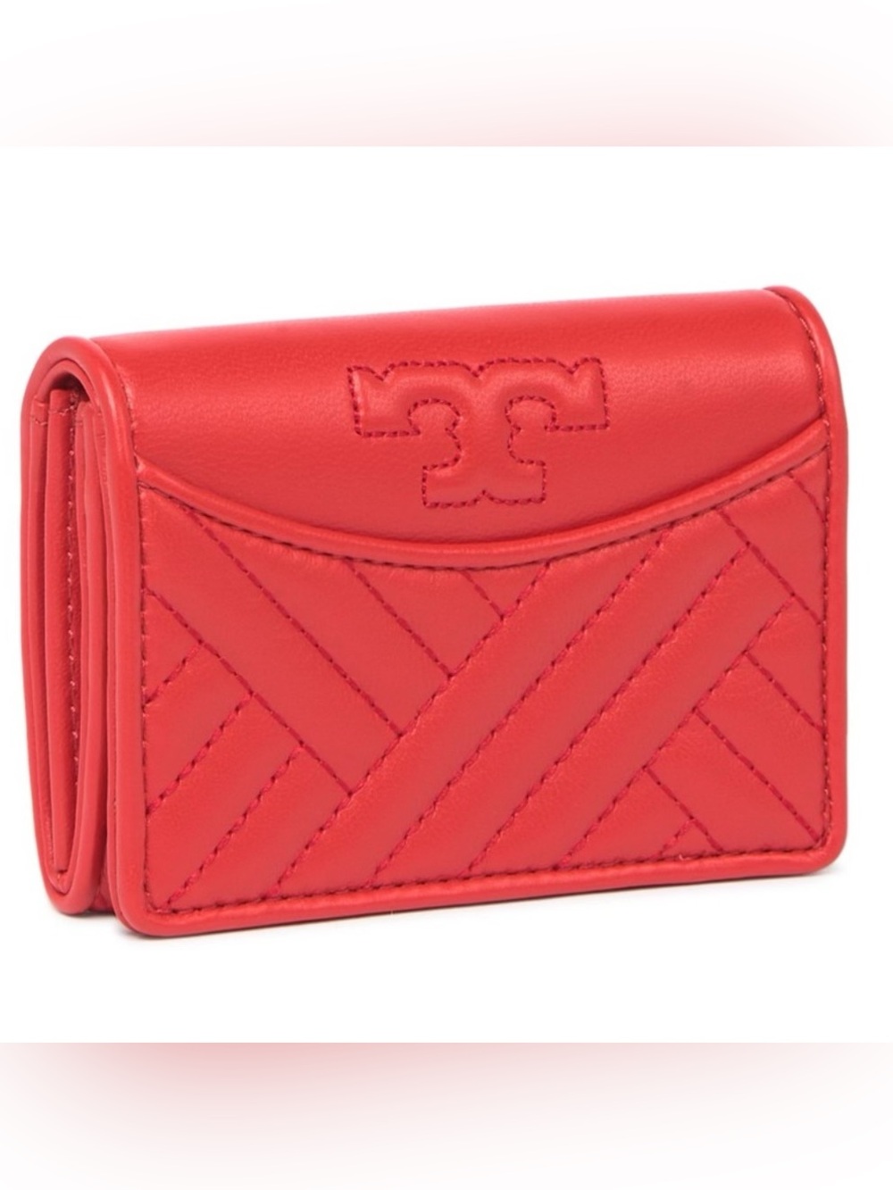 NWT~TORY BURCH~Alexa Leather Foldable Mini Wallet